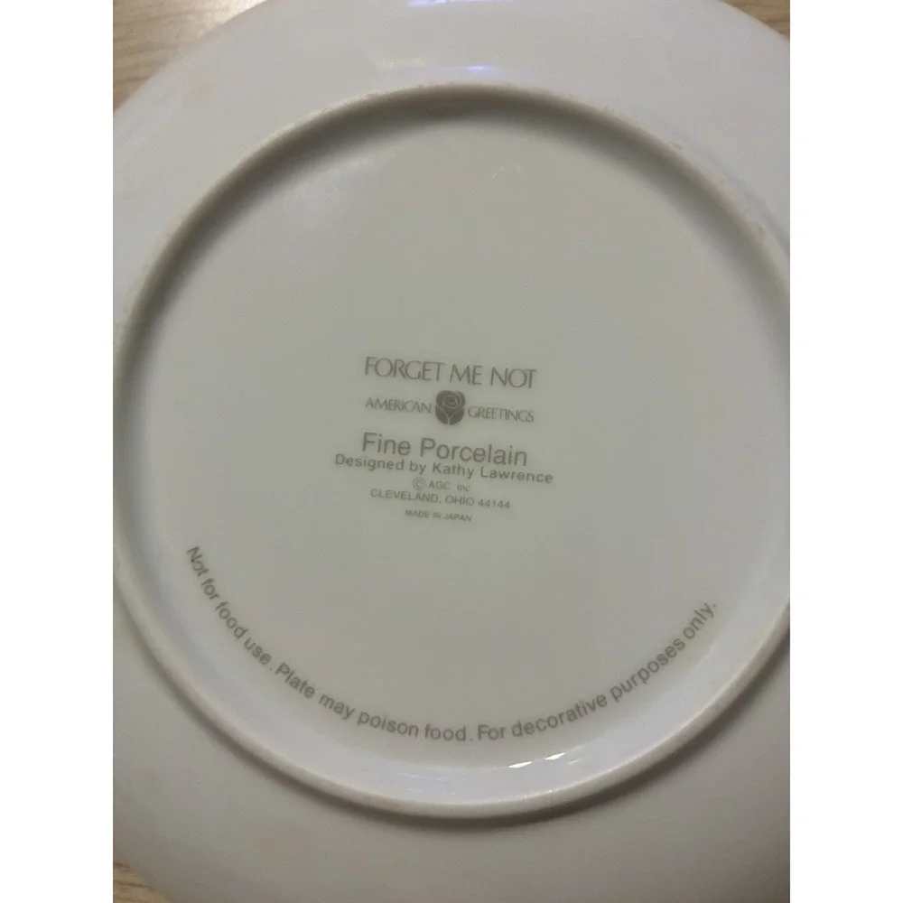 Christmas 1994‎ Keepsake Plate Santa Claus American Greetings Forget Me Not 8